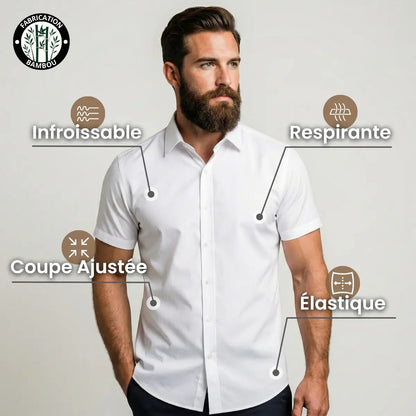 Nivafit™ - Chemise extensible à manches courtes